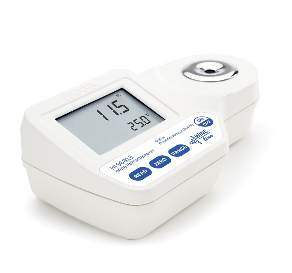 HI96813 цифровой рефрактометр для анализа %Брикс и спирта в вине, сусле и соке