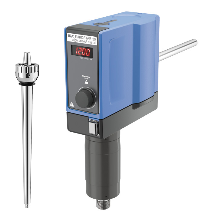 Верхнеприводная лабораторная мешалка EUROSTAR 20 high speed digital